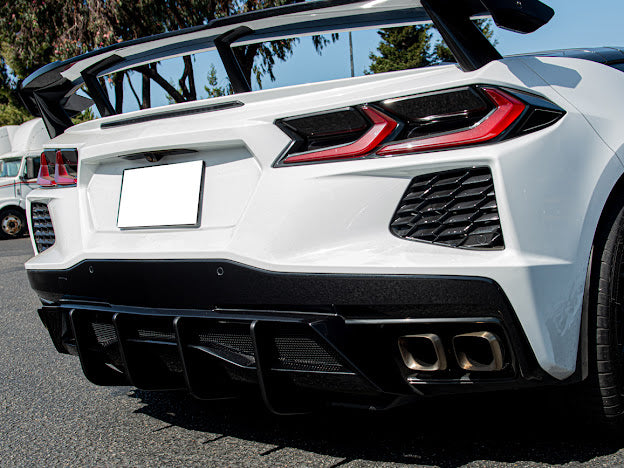2020+ CORVETTE C8 Z51 REAR LOWER DIFFUSER FINS *ADD-ON*